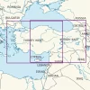 Blattschnitt von der Türkei auf der VFR Karte in 1000k